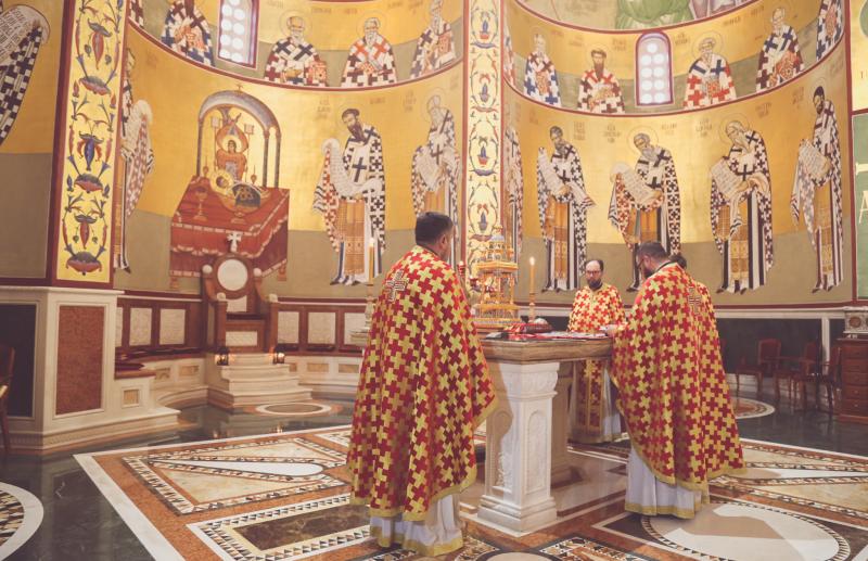 Недјеља пета посвећена Преподобној Марији Египћанки литургијски прослављена у подгоричком Саборном храму