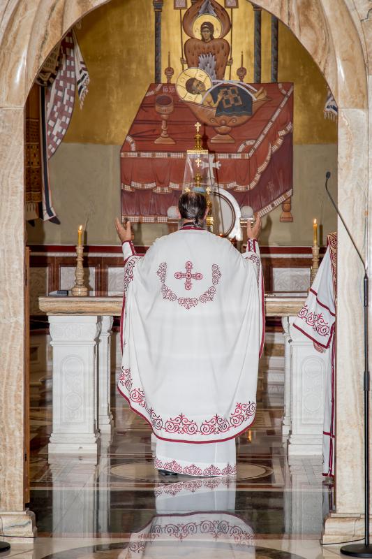 У Девету седмицу по Педесетници одслужена је Литургија у Саборном храму у Подгорици