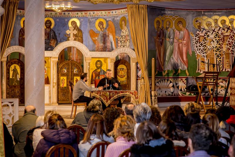Протосинђел Сергије (Рекић) намјесник манастира Острог одржао предавање у крипти Саборног храма у Подгорици