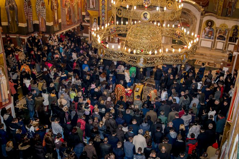У Саборном храму Христовог Васкрсења у Подгорици одслужена Света Тајна Јелеосвећења