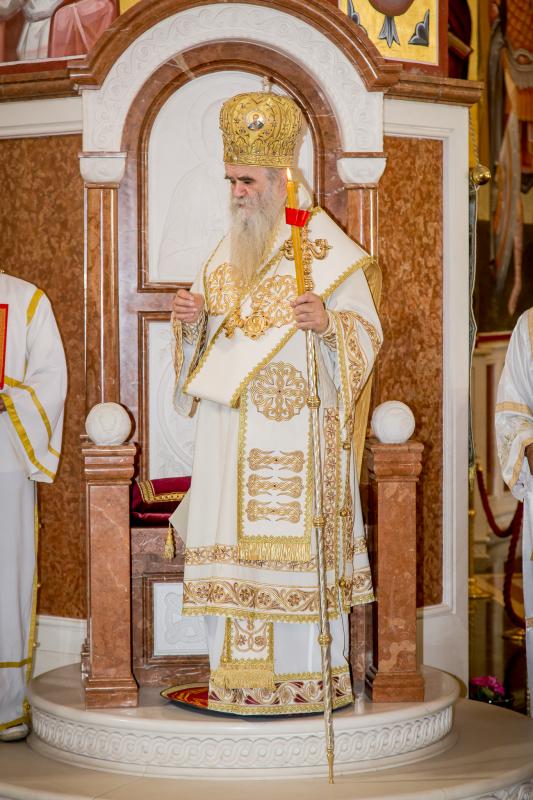 Митрополит Амфилохије и Епископ Кирило служили Литургију у подгоричком храму Христовог Васкрсења