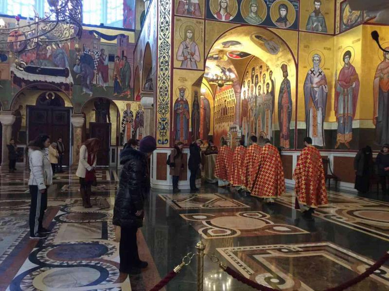 Архимандрит Иларион, игуман манастира Драганац, одслужио Литургију у Саборном храму у Подгорици