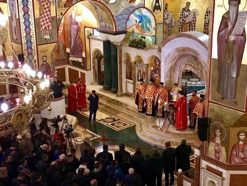 Митрополит Амфилохије у Саборном храму Христовог Васкрсења у Подгорици служио молебан за благословену Нову годину