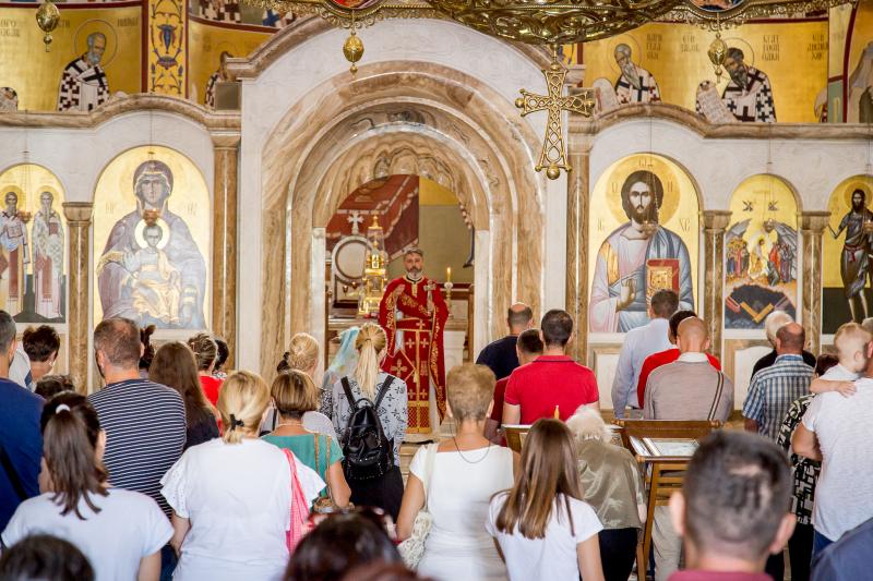 Усјековање главе Светога Јована Крститеља молитвено је прослављено у Саборном храму у Подгорици