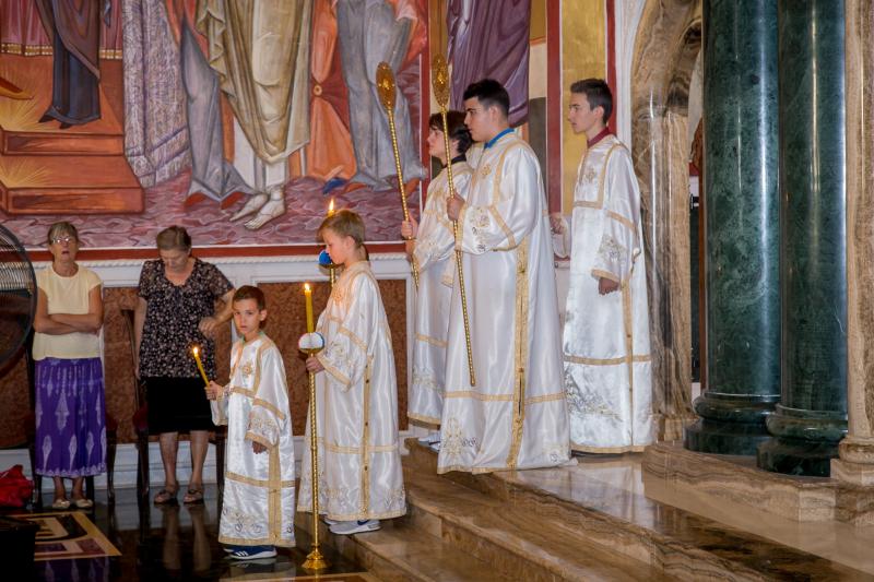 На Претпразништво Успења Пресвете Богородице одслужена је Литургија у Саборном храму у Подгорици 