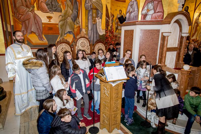 Митрополит Амфилохије на Божић служио Литургију у храму Христовог Васкрсења у Подгорици
