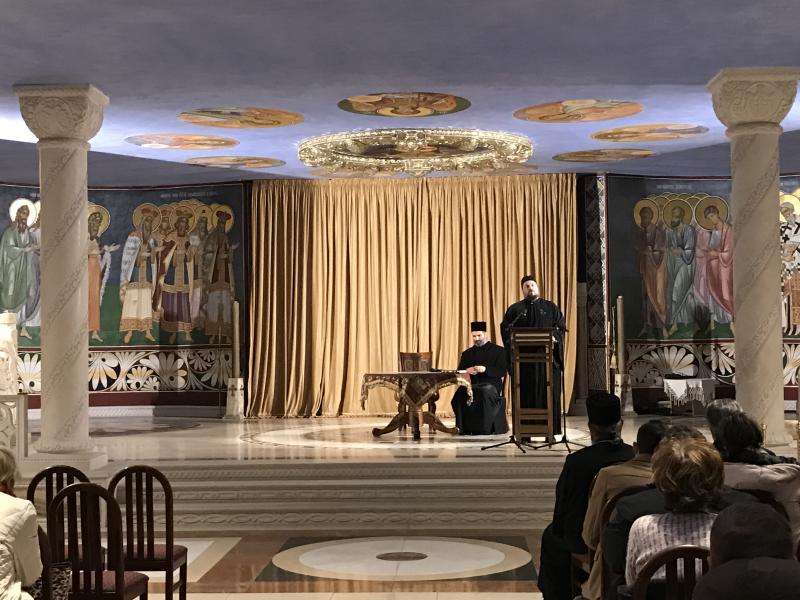 Јеромонах Макарије настојатељ манастира Савина у Саборном храму у Подгорици одржао предавање „Духовно расуђивање о непрестаној молитви“