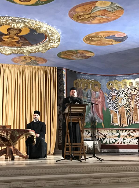Јеромонах Макарије настојатељ манастира Савина у Саборном храму у Подгорици одржао предавање „Духовно расуђивање о непрестаној молитви“