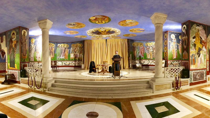 У крипти Саборног храма Христовог Васкрсења одржано је предавање на тему „Ваведење Пресвете Богородице“ 
