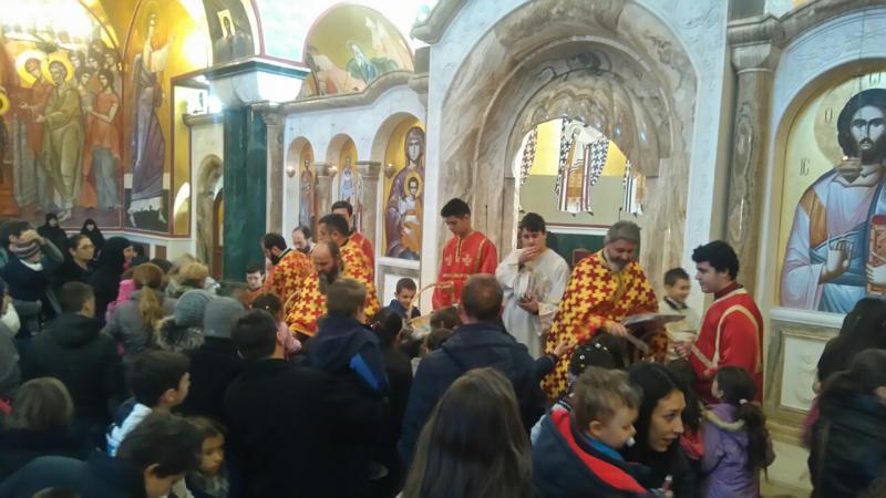 У недељу Светих Отаца, одслужена Литургија у Саборном храму Христовог Васкрсења у Подгорици