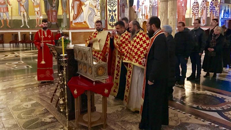 У недјељу 19. фебруара одслужена Литургија у Саборном храму у Подгорици