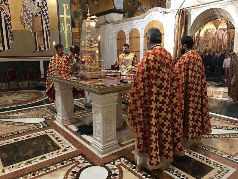 У Недјељу о Блудном сину и на празник Света Три Јерарха одслужена је Литургија у Саборном храму у Подгорици