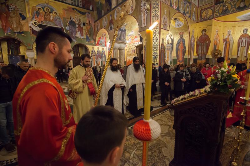 У Саборном храму у Подгорици одслужена Свечана вечерња служба са Петохљебницом